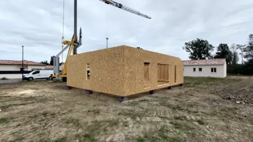 Construction d’une maison en ossature bois à Labège , Toulouse, Cultur'bois