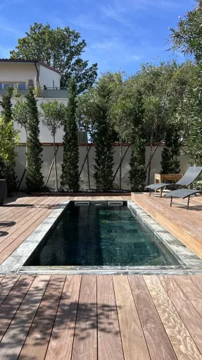Terrasse de piscine mobile , Toulouse, Cultur'bois