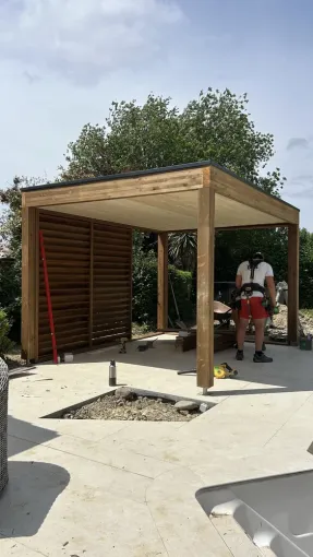 Construction d'une pergola en bord de piscine à Toulouse, Toulouse, Cultur'bois
