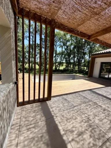 Construction d'une pergola avec ombrière à Toulouse, Toulouse, Cultur'bois
