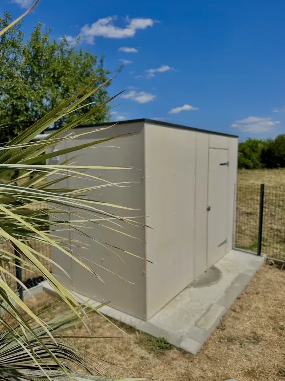 Cabane de piscine installée à Ramonville-Sainte-Agne, Toulouse, Cultur'bois