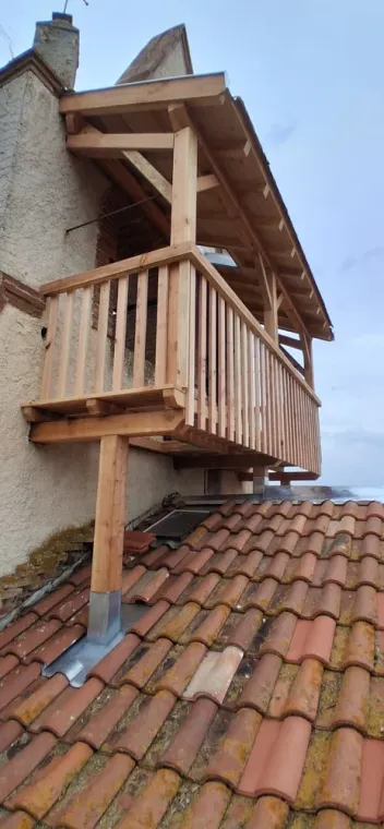 Rénovation du balcon d'une église à la montagne , Toulouse, Cultur'bois