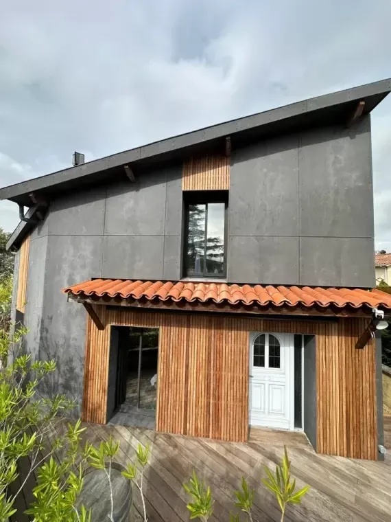 Rénovation d'une façade de maison , Toulouse, Cultur'bois
