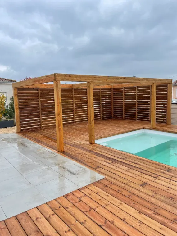 Installation d'une pergola en bois Toulouse, Toulouse, Cultur'bois