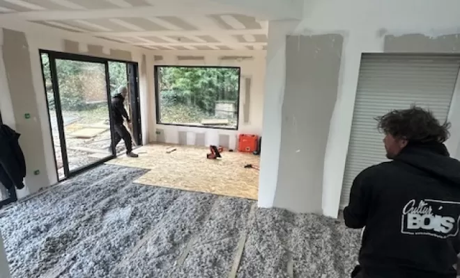 Un plancher isolé performant et écologique à Mondouzil, Toulouse, Cultur'bois
