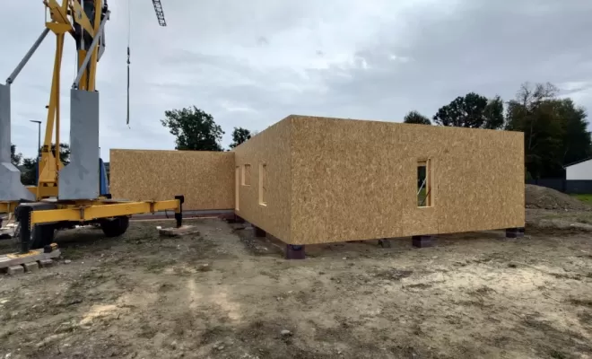Construction d’une maison en ossature bois à Labège , Toulouse, Cultur'bois