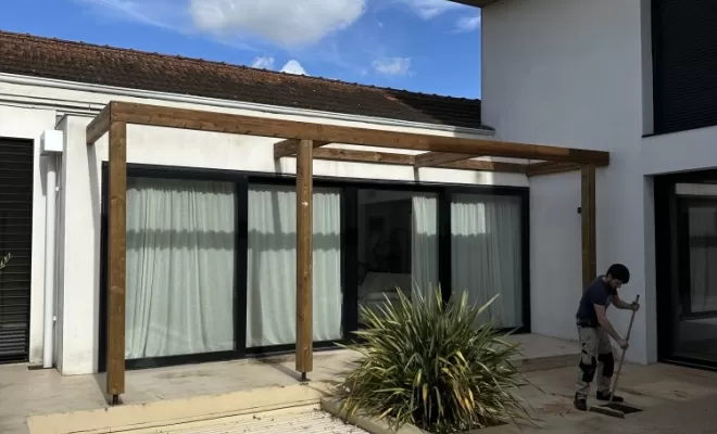 Pergola en bois moderne à Toulouse , Toulouse, Cultur'bois