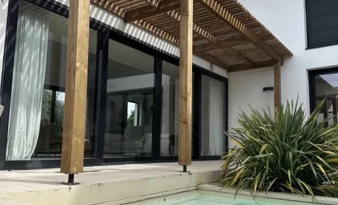 Pergola en bois moderne à Toulouse , Toulouse, Cultur'bois