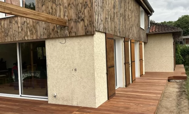 Nouvelle terrasse en bois exotique à Auzeville Tolosane par Cultur'bois, Toulouse, Cultur'bois