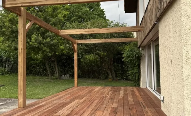 Nouvelle terrasse en bois exotique à Auzeville Tolosane par Cultur'bois, Toulouse, Cultur'bois