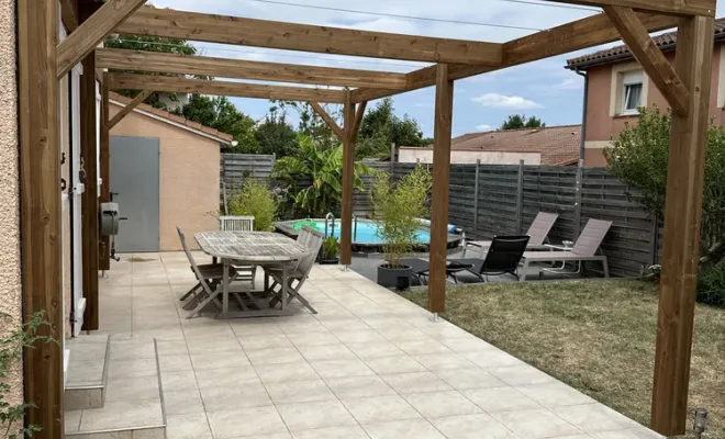 magnifique pergola pour embellir votre terrasse, Toulouse, Cultur'bois