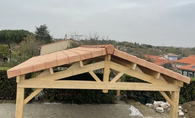 Réalisation d'un carport double à Toulouse, Toulouse, Cultur'bois
