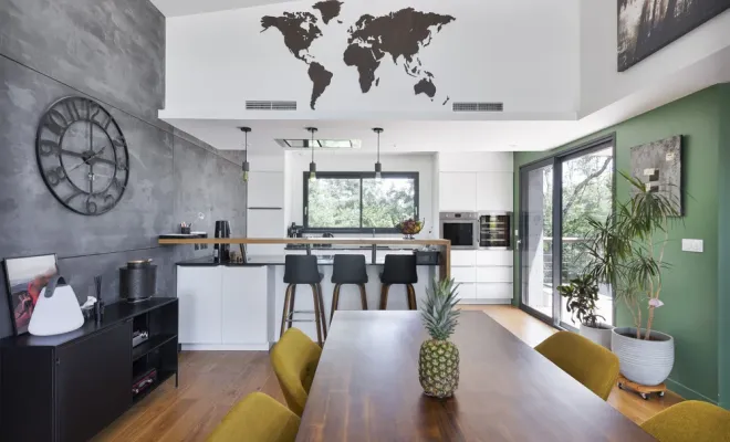 Bardage intérieur noir en viroc , Toulouse, Cultur'bois