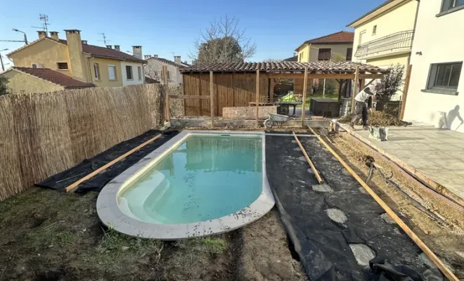 Construction terrasse de piscine en bois à toulouse, Toulouse, Cultur'bois