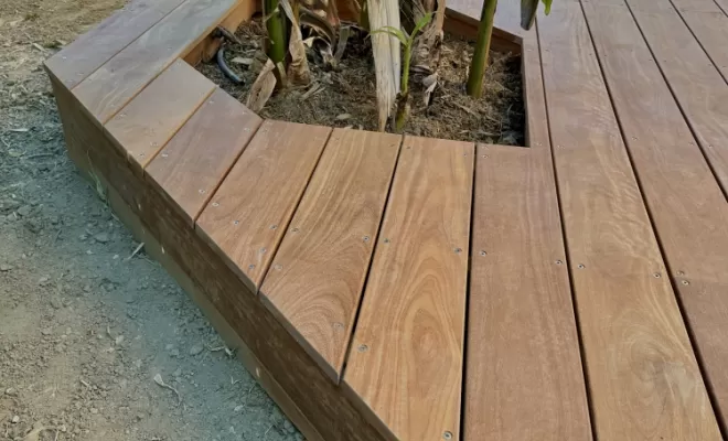 Terrasse en gayac de Cayenne , Toulouse, Cultur'bois