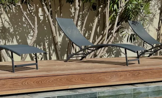 Terrasse de piscine coulissante, Toulouse, Cultur'bois