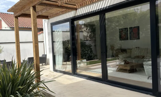 Pergola en pin avec claire voie, Toulouse, Cultur'bois