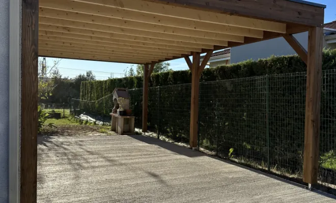 Carport en bois, Toulouse, Cultur'bois