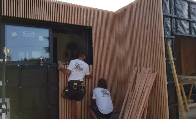 Bardage à vis cachées, Toulouse, Cultur'bois