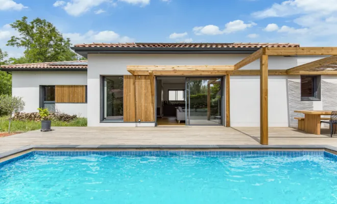 pergola semi couverte , Toulouse, Cultur'bois