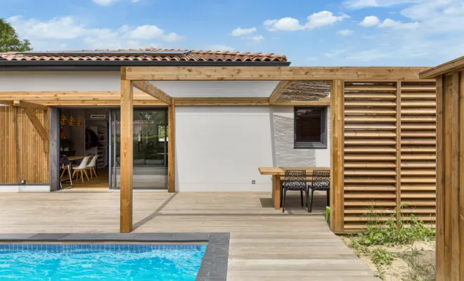 pergola semi couverte , Toulouse, Cultur'bois