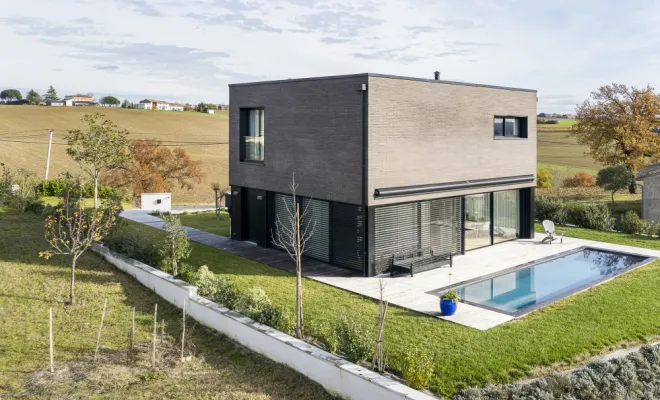 Construction d'une maison moderne , Toulouse, Cultur'bois