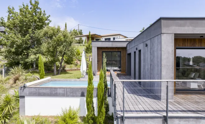 Bardage en Viroc noir , Toulouse, Cultur'bois