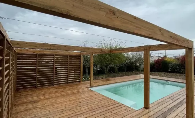 Pergola sans poteau central, Toulouse, Cultur'bois