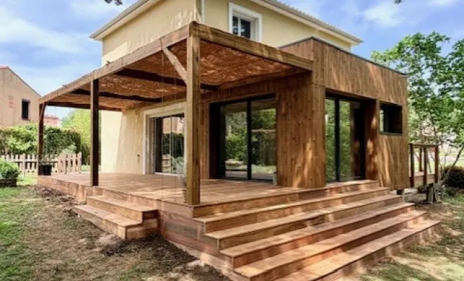 Extension de maison à Eaunes , Toulouse, Cultur'bois