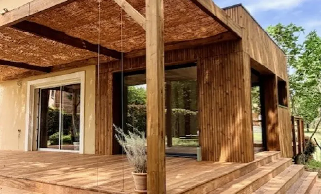 Extension de maison à Eaunes , Toulouse, Cultur'bois