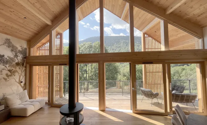 Chalet en bois à la montagne, Toulouse, Cultur'bois